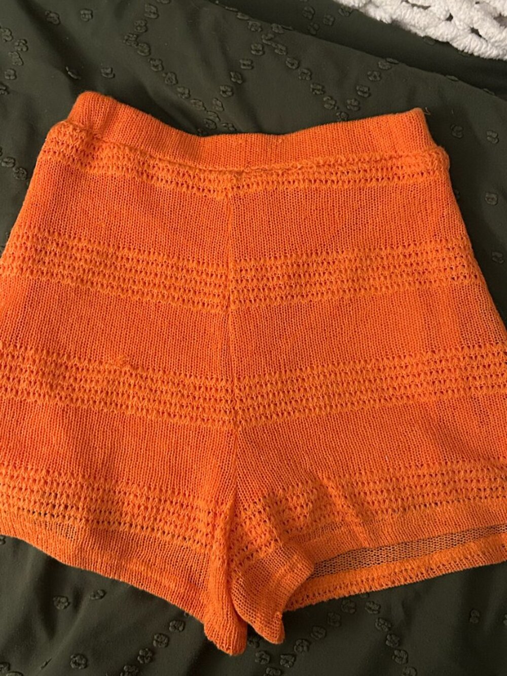Urban Outfitters Orange Knit Shorts